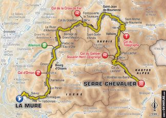 Carte Étape 17 Tour de France